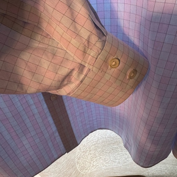 Charles Tyrwhitt Men's Blue /LavenderSlim Fit Long Sleeve Dress Shirt Size 18/37 - Picture 2 of 8